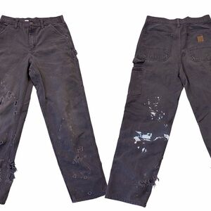 Vintage Carhartt Men Cargo Pants Thrashed Distressed Destroyed Y2K Grunge 31x32